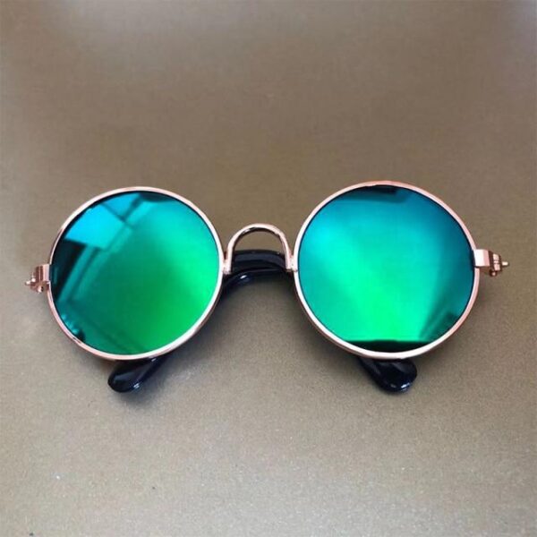 Frenchie World Shop 3 / L Retro Round French Bulldog Sunglasses