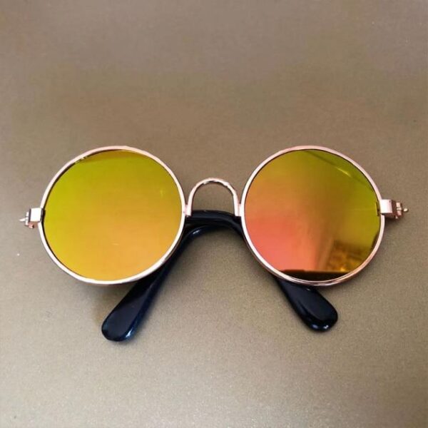 Frenchie World Shop 5 / L Retro Round French Bulldog Sunglasses