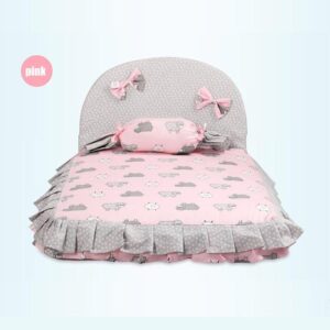 Frenchie World Shop Pink Dog House / L Romeo Dog Bed by Frenchie World