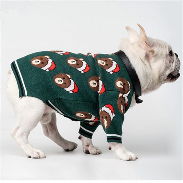 Frenchie World Shop sweater Santa Bear French Bulldog Cardigan