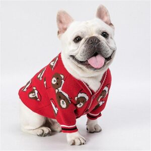 Frenchie World Shop sweater Santa Bear French Bulldog Cardigan