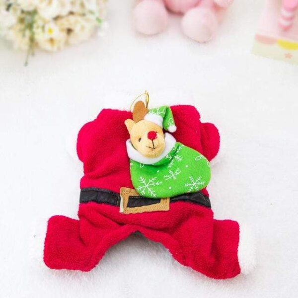 Frenchie World Shop Santa Paws Dog Costume