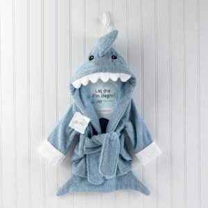 Frenchie World Shop Shark Terry Cloth Bathrobe