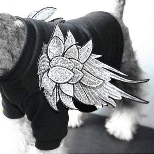 Frenchie World Shop Silver Angel Wings Dogs Top