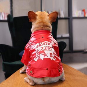Frenchie World Shop Red / S Skateboard Windproof Dog Jacket