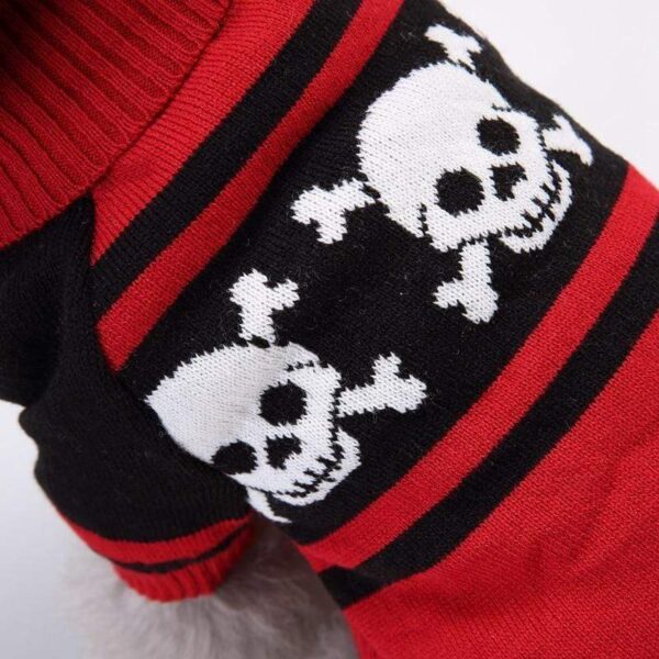 Frenchie World Shop Skulls Knitted Sweater