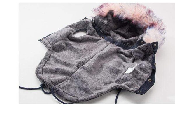 Frenchie World Shop Slick Parka With Oversized Fur Collar