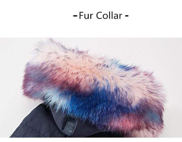 Frenchie World Shop Slick Parka With Oversized Fur Collar