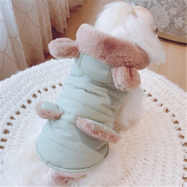 Frenchie World Shop green / L Small Dog Clothes Winter Cat Coat Chihuahua Yorkshire Terrier Clothing Doggy Puppy Outfit Pomeranian Poodle Schnauzer Costume