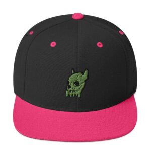 Frenchie World Shop Black/ Neon Pink Snapback BFS Hat