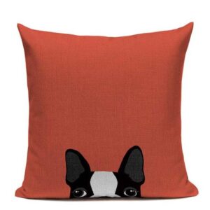 Frenchie World Shop Homeware 450mm*450mm / 6011 Sneaking Bulldog Pillowcase by Frenchie World®