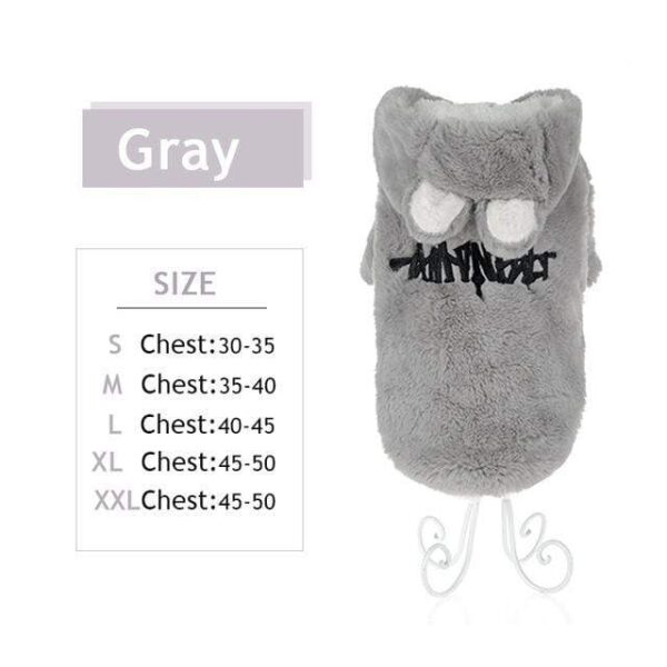 Frenchie World Shop Gray / S Soft Fuzzy Winter Hoodie