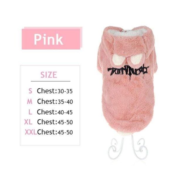 Frenchie World Shop Pink / S Soft Fuzzy Winter Hoodie