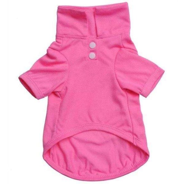 Frenchie World Shop Dog Clothing Pink / L Solid Dog Polo by Frenchie World®