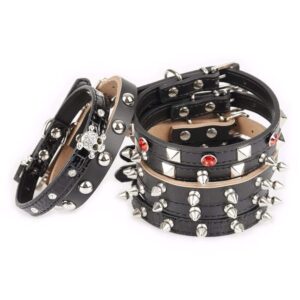 Frenchie World Shop Spiked Punk French Bulldog Collar