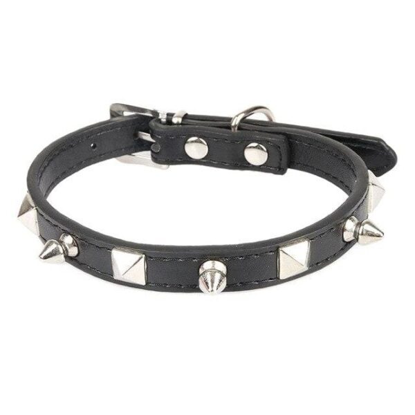 Frenchie World Shop PU 1 / L Spiked Punk French Bulldog Collar
