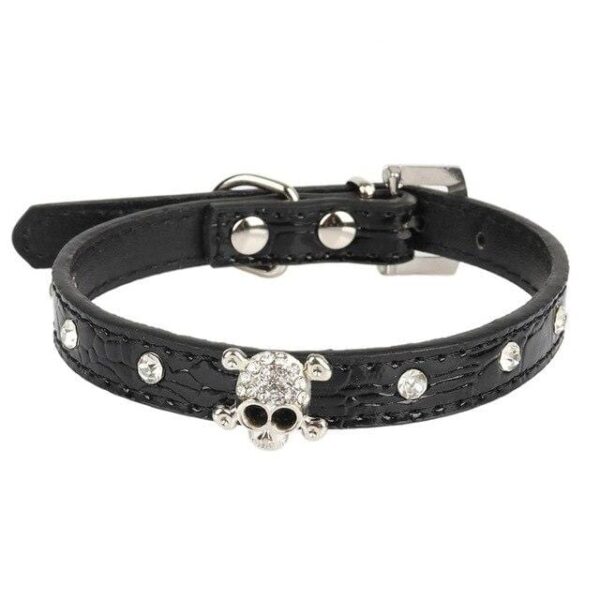 Frenchie World Shop PU / L Spiked Punk French Bulldog Collar