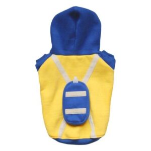 Frenchie World Shop Yellow / S Sporty French Bulldog Hoodie With a Backpack