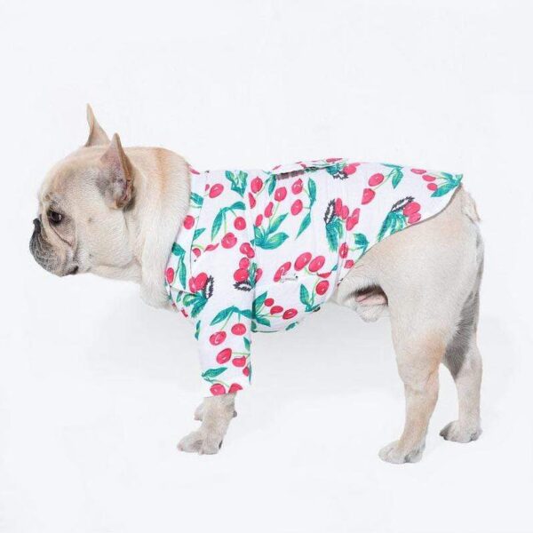 Frenchie World Shop Spring Summer Hawaiian French Bulldog Shirt