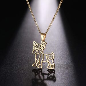 Frenchie World Shop Stainless Steel Frenchie Necklace