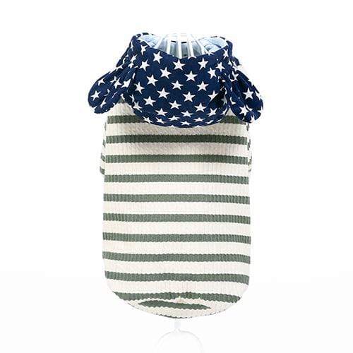 Frenchie World Shop Green / S Stars and Stripes hoodie