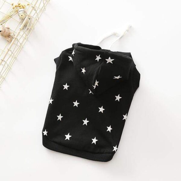 Frenchie World Shop Dog Clothing Black / FB STARS Hooded Sweatshirt