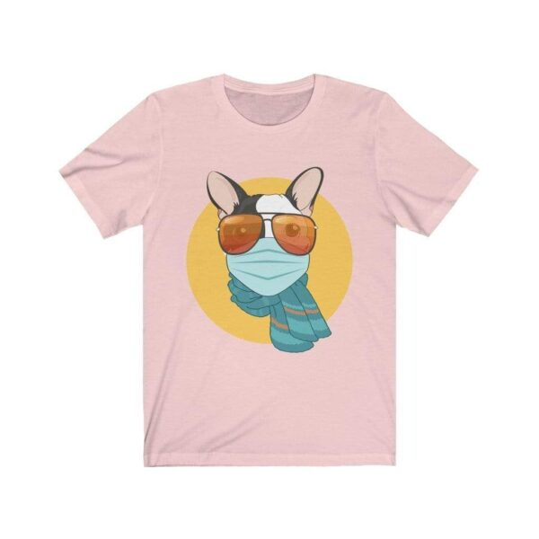 Printify T-Shirt Soft Pink / XS Stay Safe French Bulldog Womens T shirt