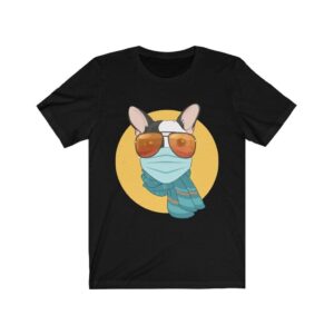 Printify T-Shirt Solid Black Blend / L Stay Safe French Bulldog Womens T shirt