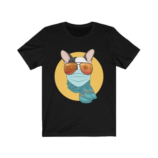 Printify T-Shirt Solid Black Blend / L Stay Safe French Bulldog Womens T shirt