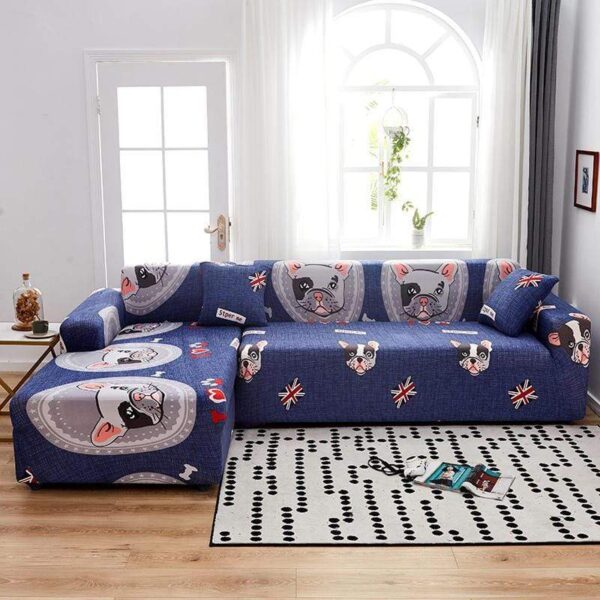 Frenchie World Shop Stretchable French Bulldog Sofa Slipcovers