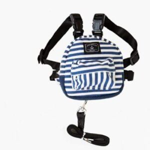 Frenchie World Shop Blue / L Striped Backpack French Bulldog Harness