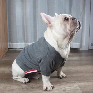 Frenchie World Shop Striped Dog Cardigan