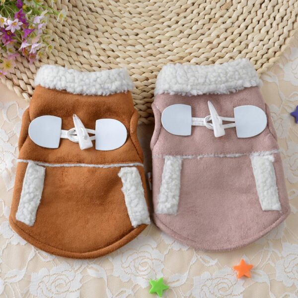 Frenchie World Shop Suede Winter Coat