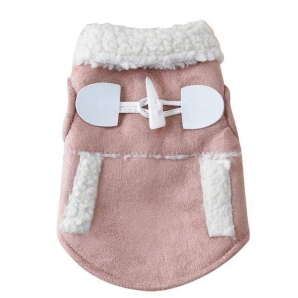 Frenchie World Shop Baby Pink / L Suede Winter Coat