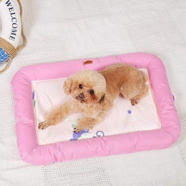 Frenchie World Shop Pink Pet Bed / S Summer Cooling French Bulldog Pad Bed