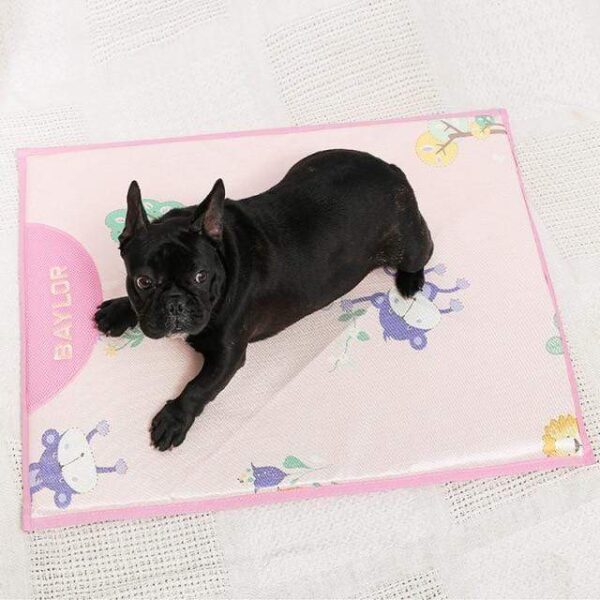 Frenchie World Shop Pink Pet Mat / S Summer Cooling French Bulldog Pad Bed