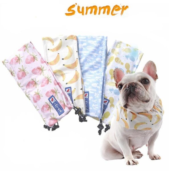 Frenchie World Shop Summer Cooling Scarf for French Bulldogs