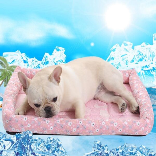 Frenchie World Shop Summer Dog Bed Breathable Cooling Pad Waterproof Dog Sofa Washable Cat And Dog Pad Super Soft And Cool Cat Bed Pet Sleeping Pad