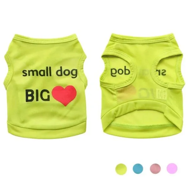 Frenchie World Shop Summer Dog Clothes for Dogs Shirt Pet Cat Vest Cheap Pet Clothes Pet Tshirt Cat Clothing for Small Dog Chihuahua York Ropa Perro