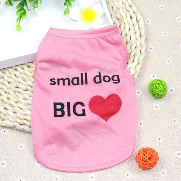 Frenchie World Shop Pink / L Summer Dog Clothes for Dogs Shirt Pet Cat Vest Cheap Pet Clothes Pet Tshirt Cat Clothing for Small Dog Chihuahua York Ropa Perro