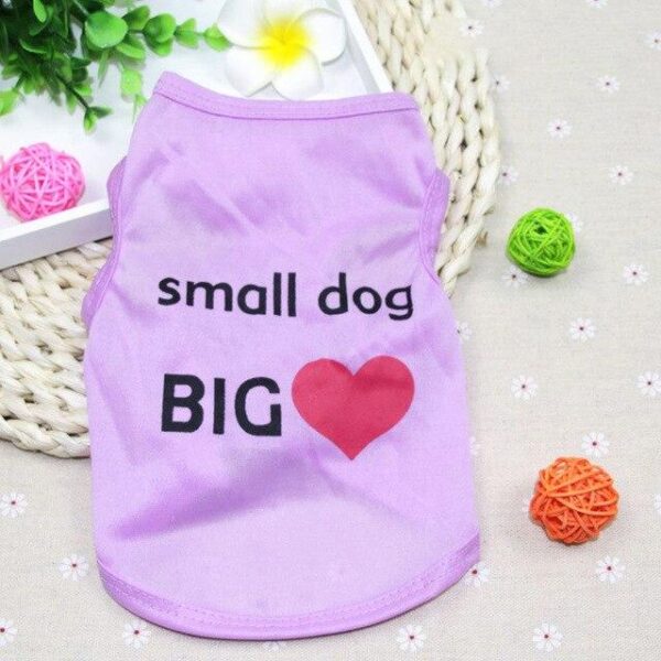 Frenchie World Shop Purple / L Summer Dog Clothes for Dogs Shirt Pet Cat Vest Cheap Pet Clothes Pet Tshirt Cat Clothing for Small Dog Chihuahua York Ropa Perro