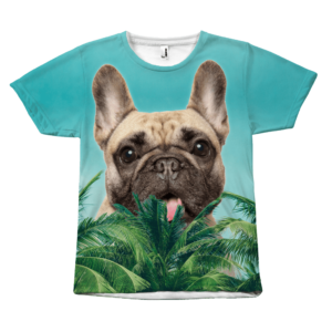 teelaunch All Over Print Peeking All Over Frenchie T-shirt / S Summer Frenchie All Over T-shirt