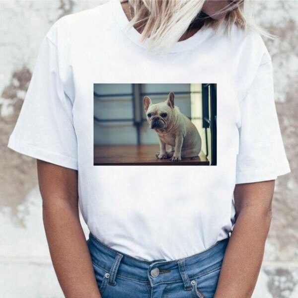 Frenchie World Shop Summer Frenchie Tee for Women