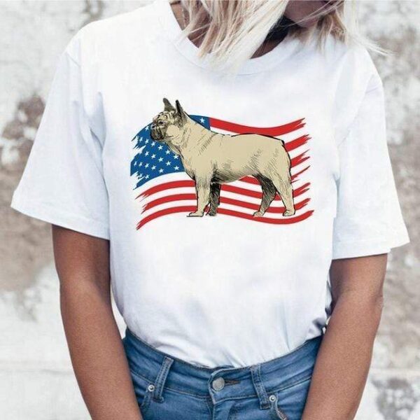 Frenchie World Shop Summer Frenchie Tee for Women