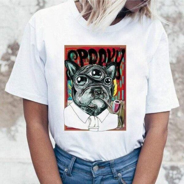Frenchie World Shop Summer Frenchie Tee for Women