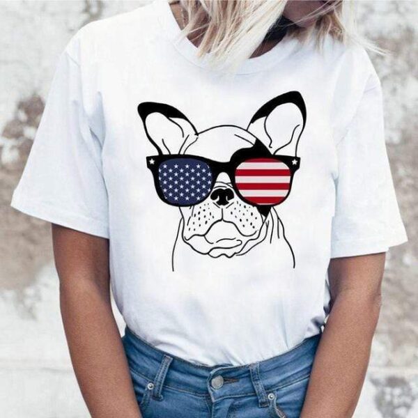 Frenchie World Shop B34405 / XS Summer Frenchie Tee for Women