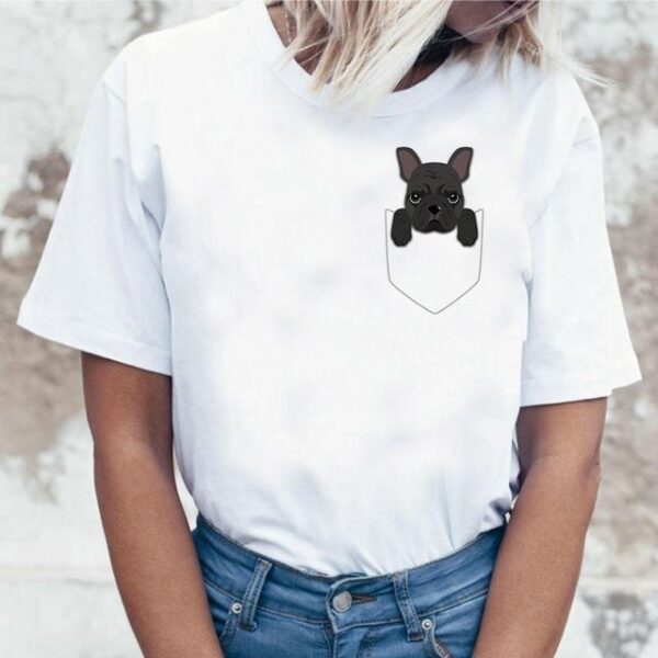 Frenchie World Shop B34418 / XXXL Summer Frenchie Tee for Women
