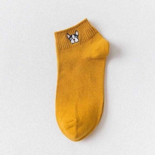 Frenchie World Shop Yellow / One Size Summer Frenchie Women Short Socks