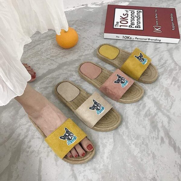 Frenchie World Shop Summer Straw French Bulldog Women’s Sleepers