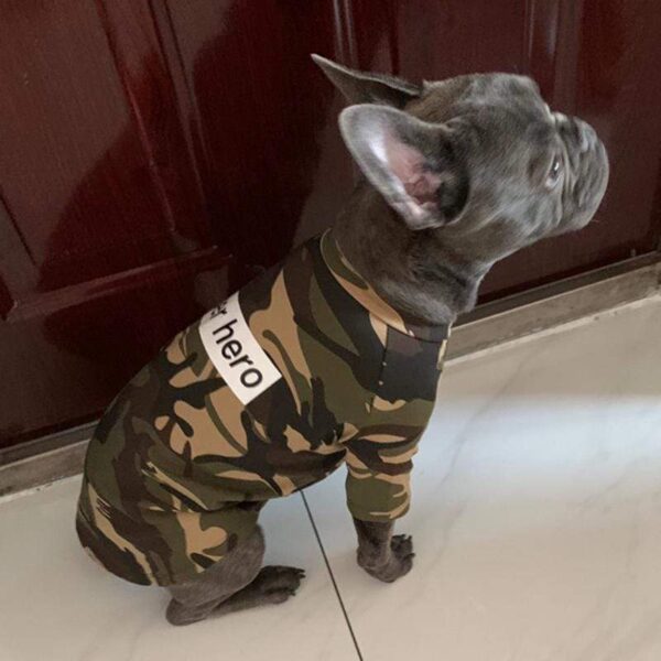 Frenchie World Shop Super Hero Camo Shirt